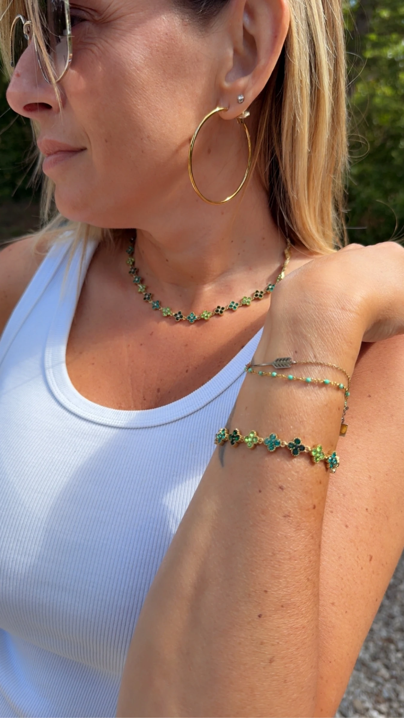  collier et bracelet trèfle  – photo 6